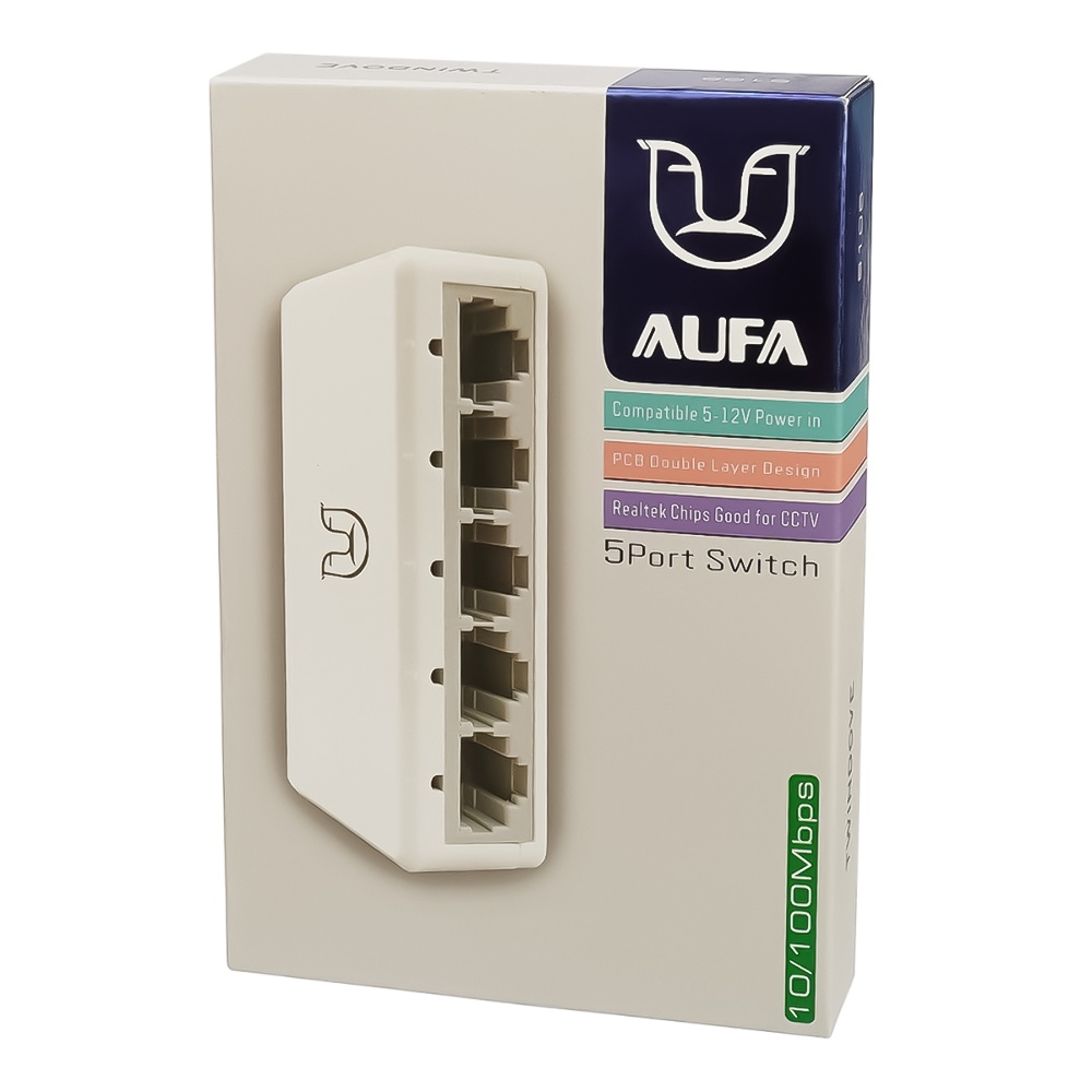 Коммутатор Alfa S105 switch 10/100Mbps 5 портов white