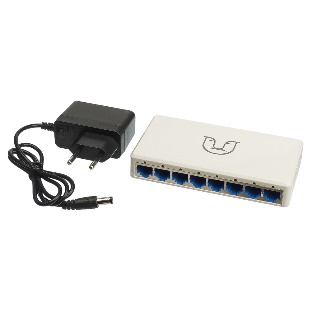 Коммутатор Alfa S108 switch 10/100Mbps 8 портов white