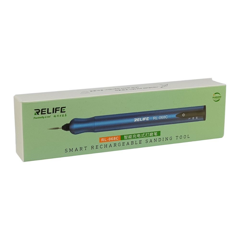 Бормашинка аккумуляторная Relife RL-068C (набор насадок для гравировки, шлифовки, полировки, 3 скорости работы)