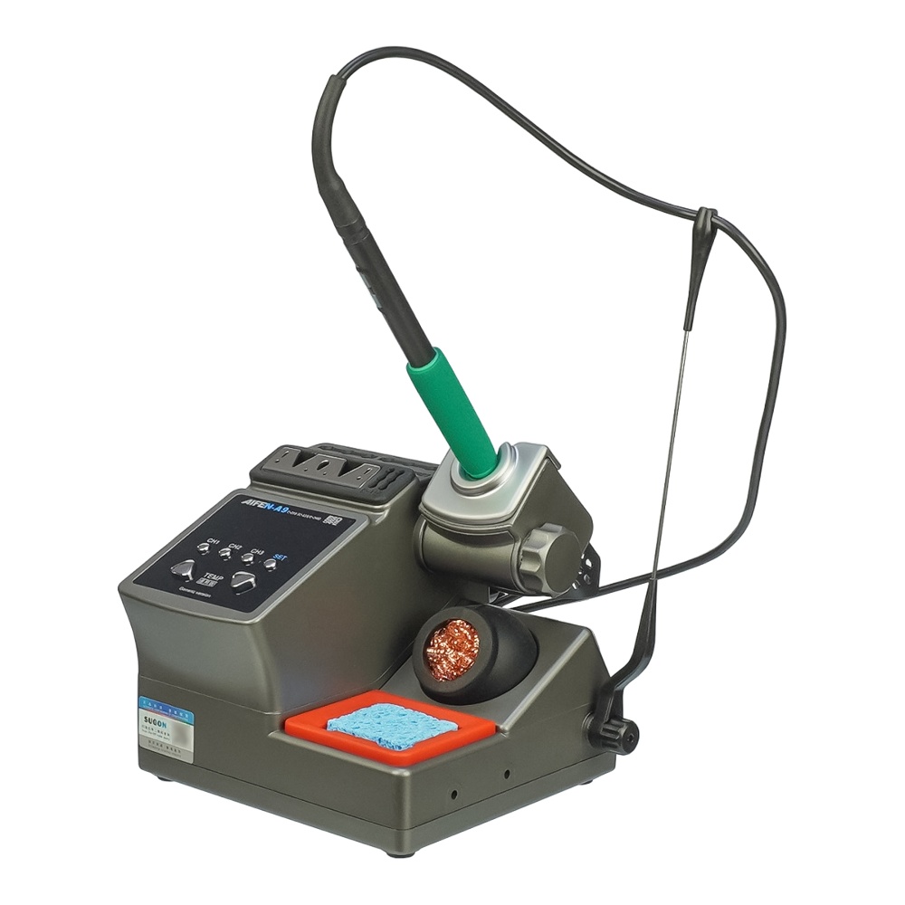 Паяльная станция прецизионная Aifen A9-210T (ручка с pегулировкой t, паяльник стандарта JBC 210, 3 канала памяти, 120W, 100C - 450C)