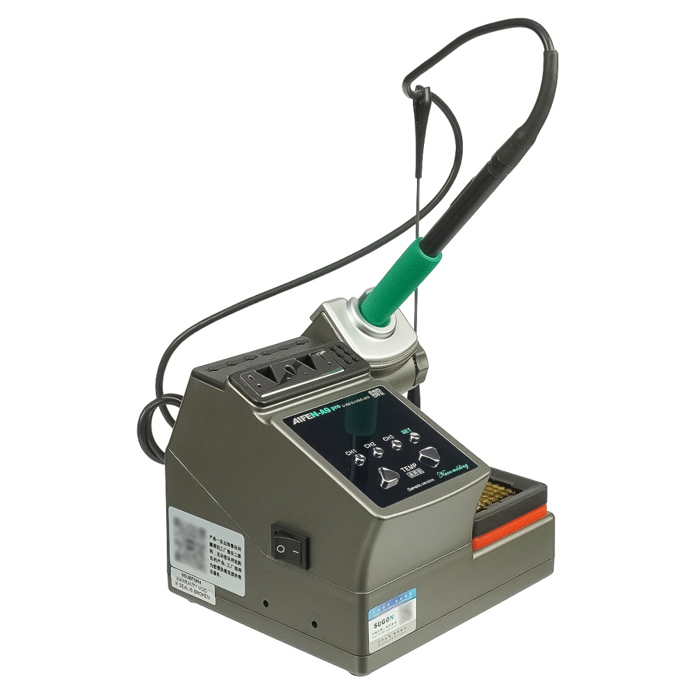 Паяльная станция прецизионная Aifen A9-210T Pro (ручка с pегулировкой t, паяльник стандарта JBC 210, 3 канала памяти, 120W, 100C - 450C)