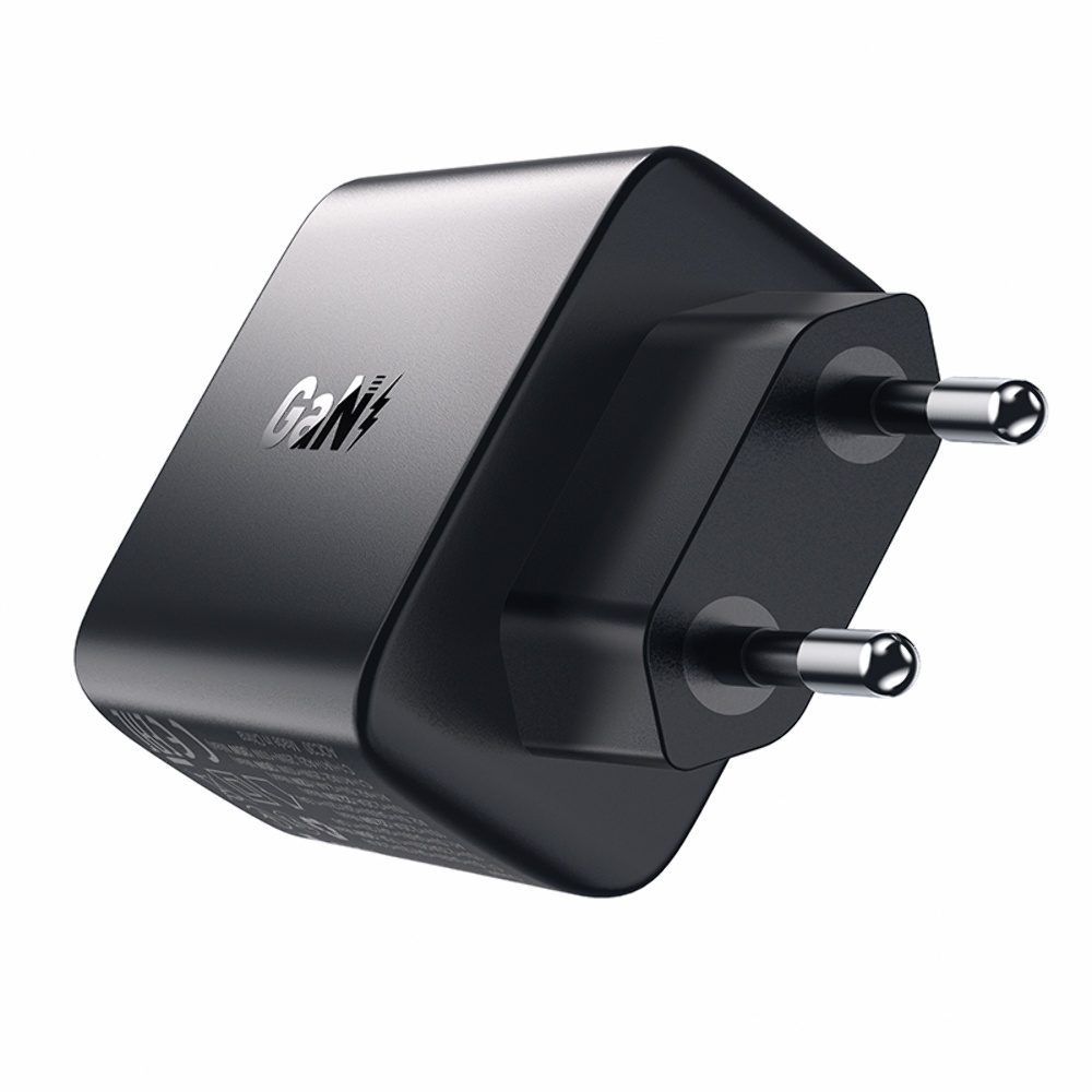 Сетевое зарядное устройство Acefast A57 2 USB/ Type-C QC PD35W GaN черное