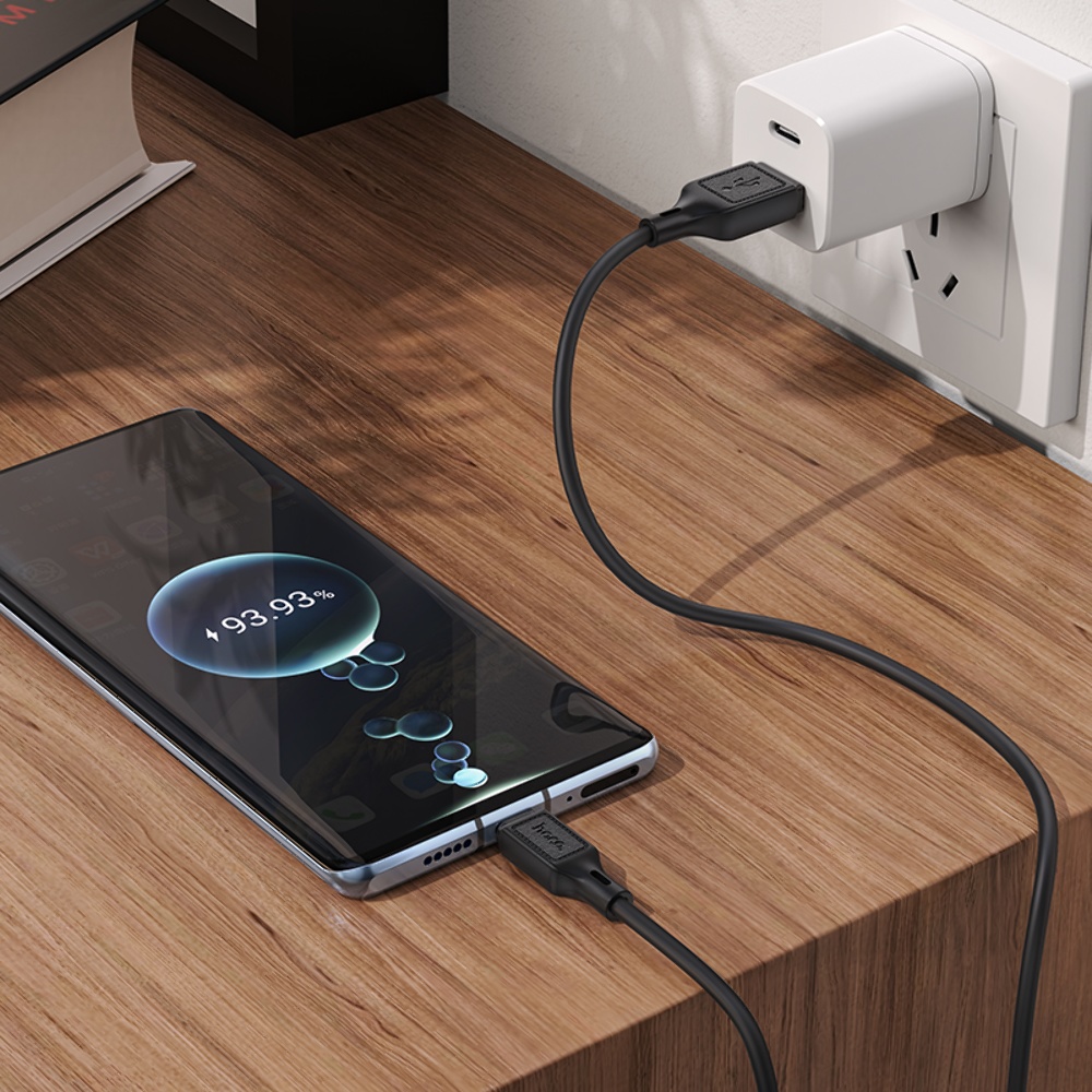 Кабель Hoco X90 USB to Type-C 1m black