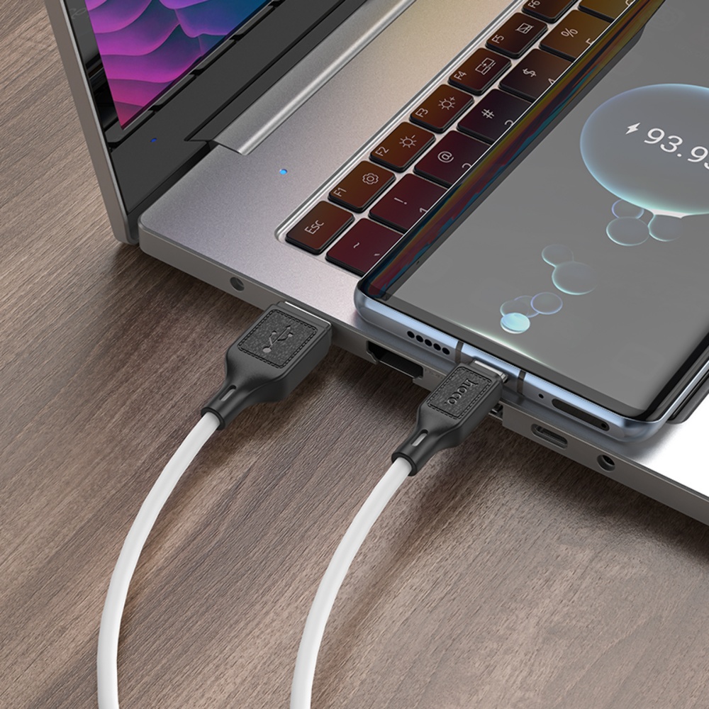 Кабель Hoco X90 USB to Type-C 1m white