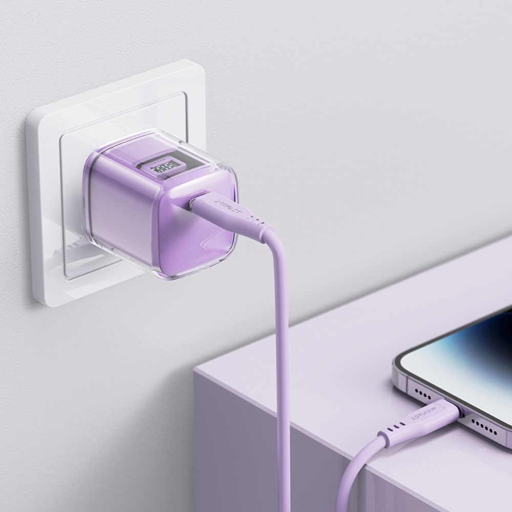Сетевое зарядное устройство Acefast A53 Type-C PD30W фиолетовое