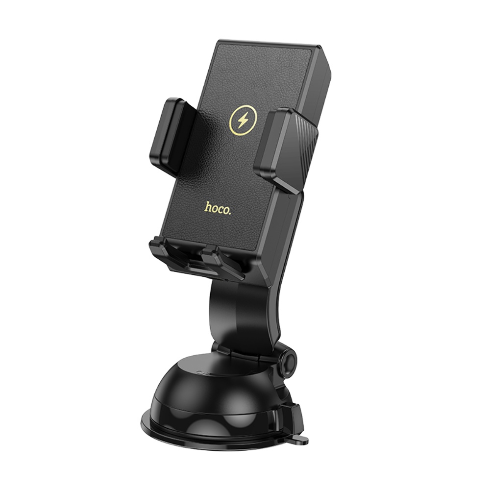 Автодержатель Hoco HW22 с беспроводной зарядкой 15W black