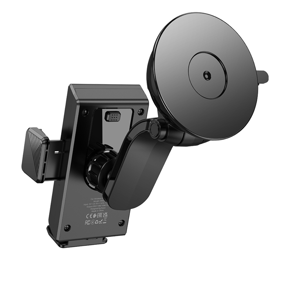 Автодержатель Hoco HW22 с беспроводной зарядкой 15W black
