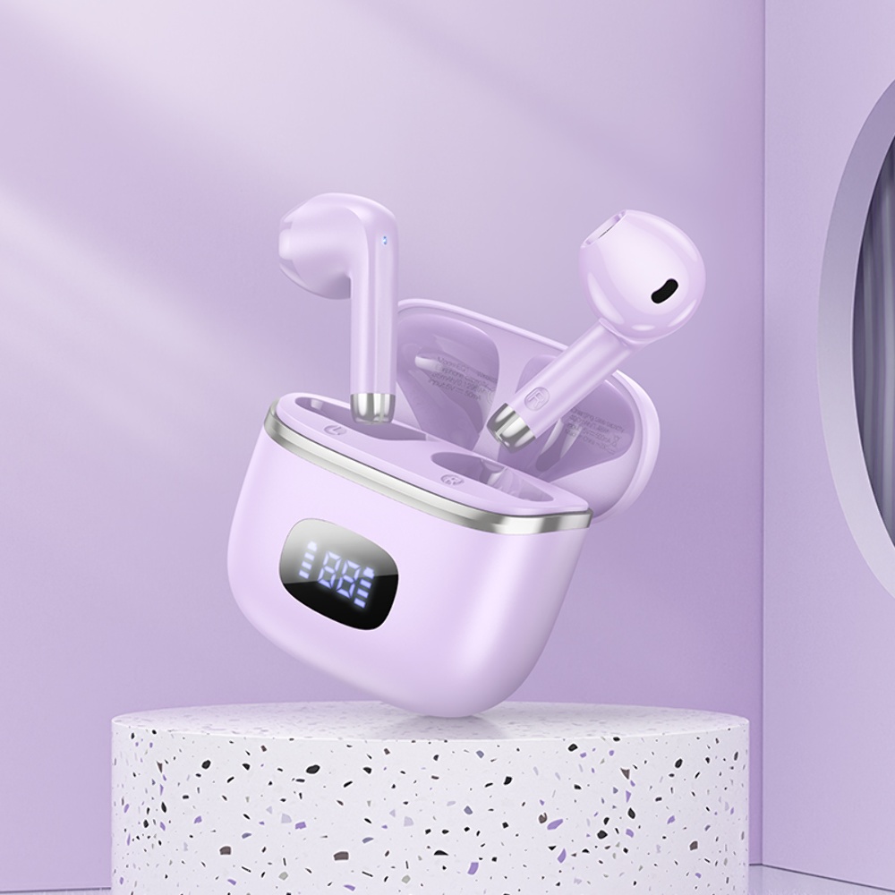 Беспроводные TWS наушники Hoco EQ1 вкладыши purple