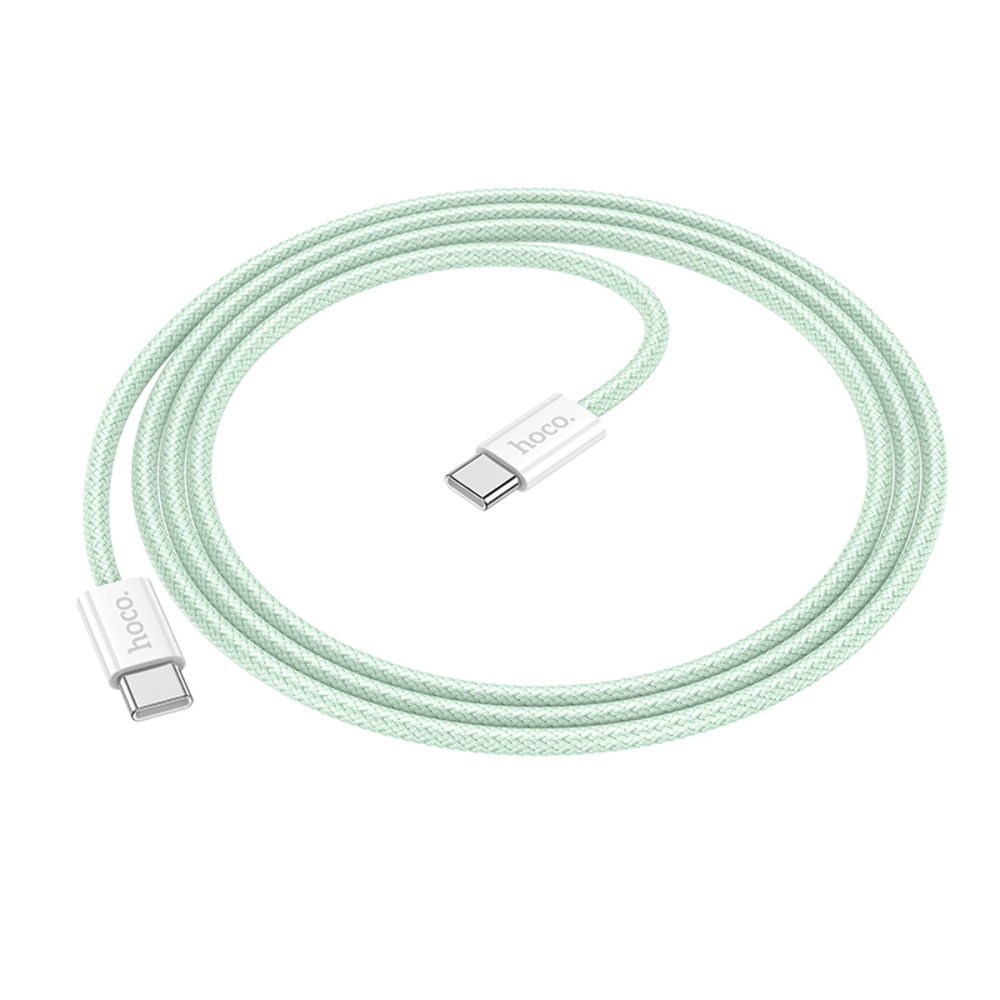 Кабель Hoco X104 Type-C to Type-C PD 60W 1m green