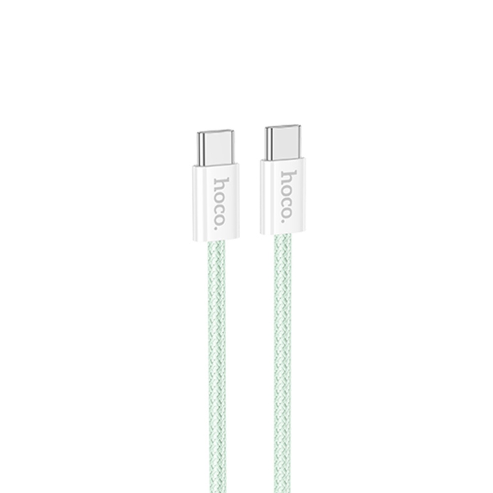 Кабель Hoco X104 Type-C to Type-C PD 60W 1m green