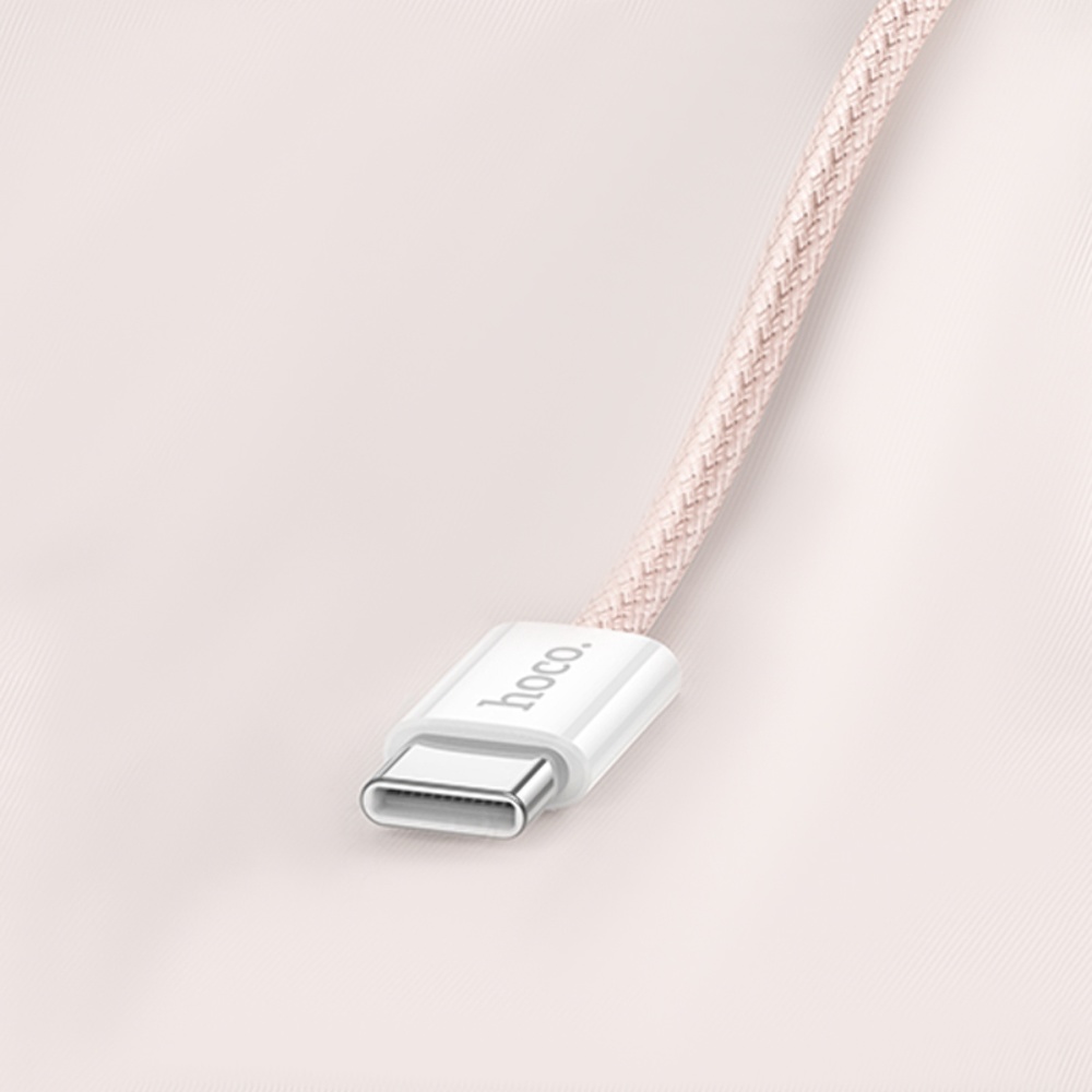Кабель Hoco X104 Type-C to Type-C PD 60W 1m pink