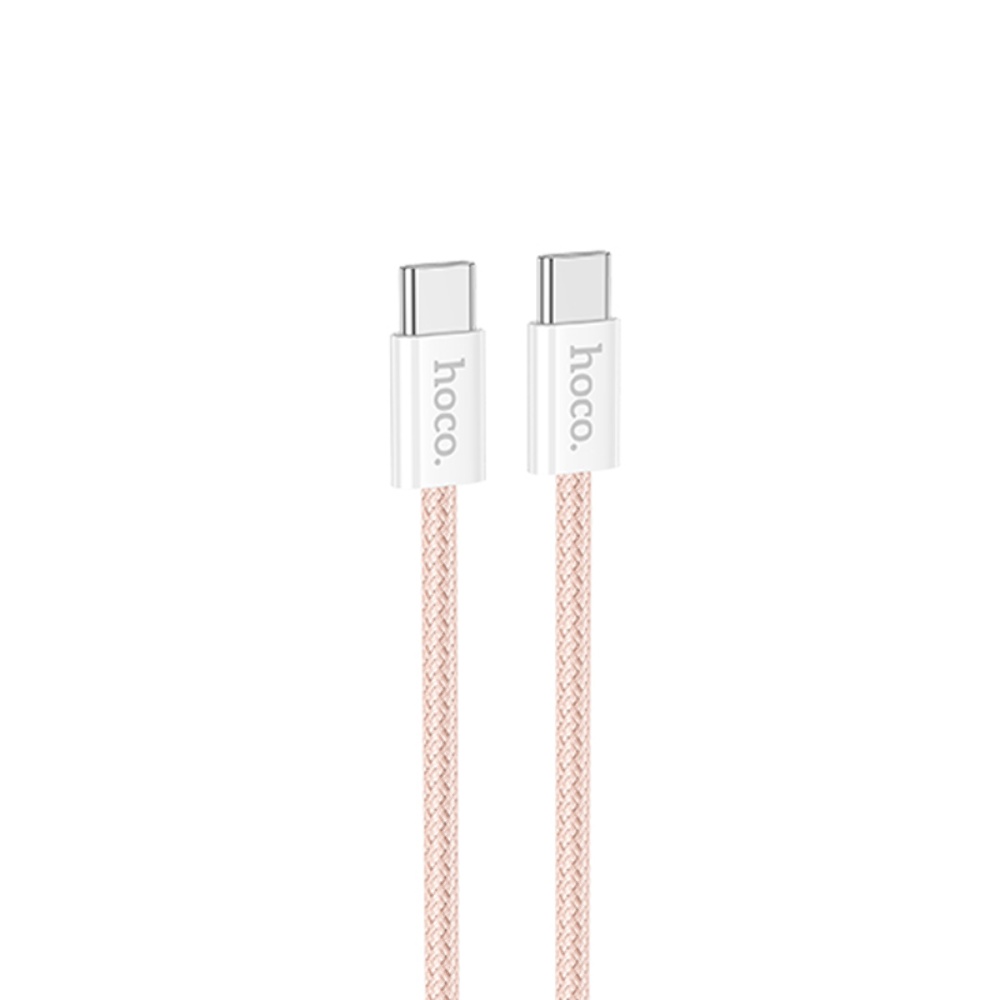 Кабель Hoco X104 Type-C to Type-C PD 60W 2m pink