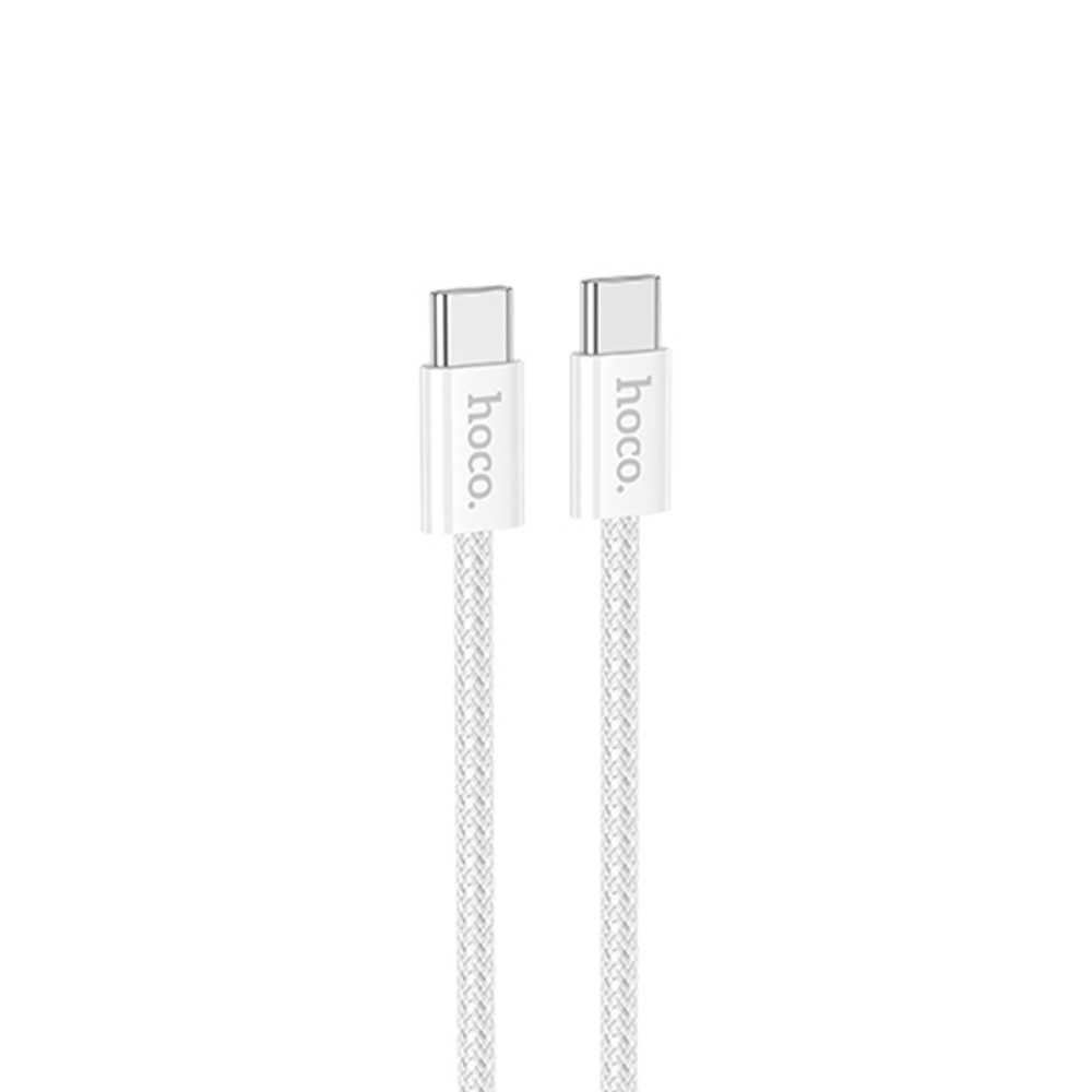 Кабель Hoco X104 Type-C to Type-C PD 60W 2m white