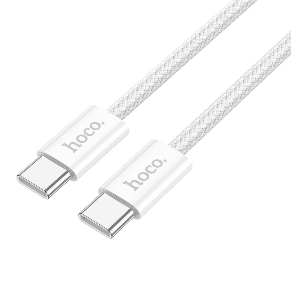 Кабель Hoco X104 Type-C to Type-C PD 60W 2m white