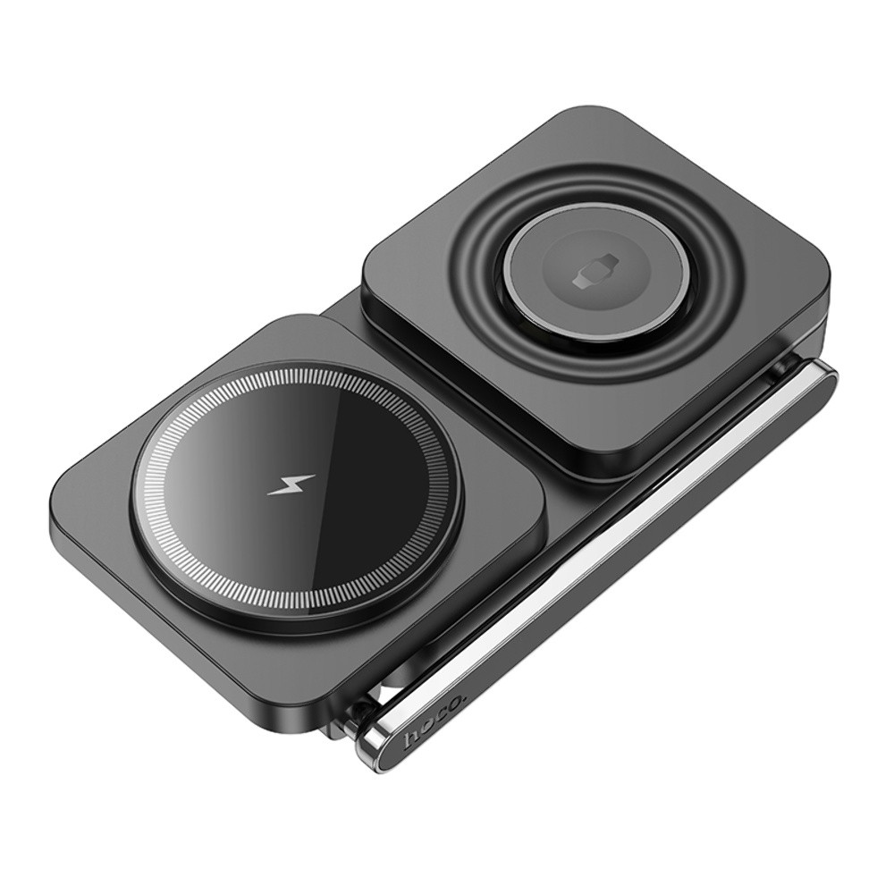 Беспроводное зарядное устройство Hoco CQ10 3в1 black