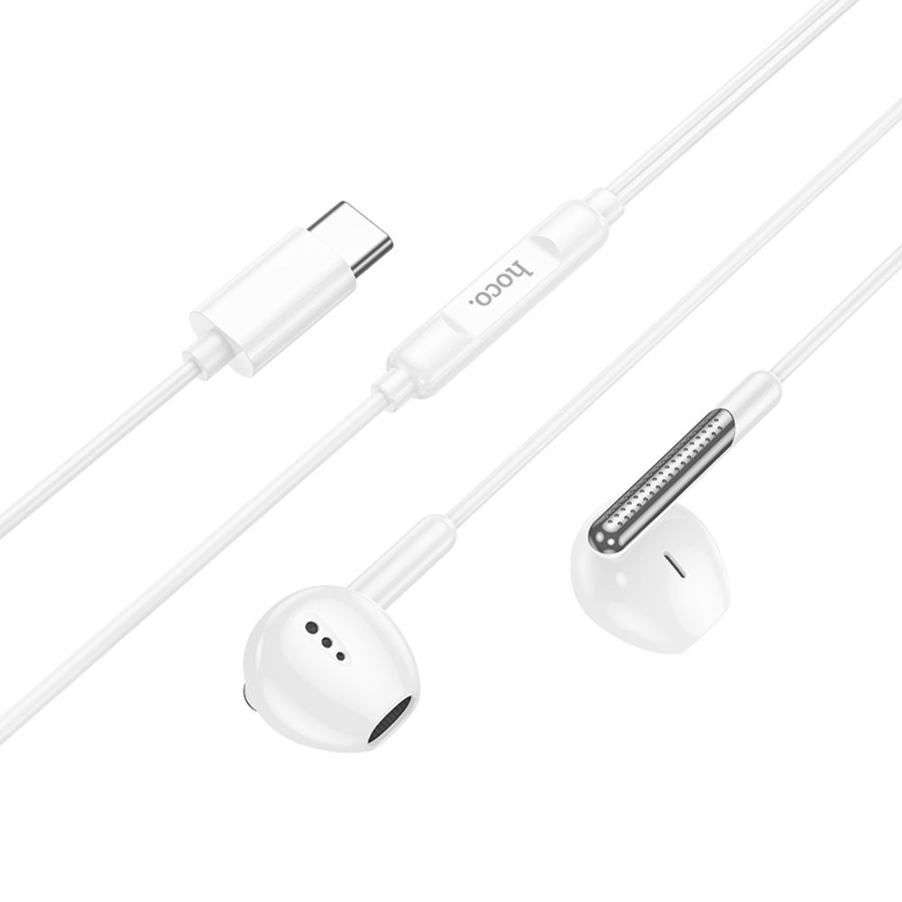 Наушники проводные вкладыши Hoco M123 Type-C white