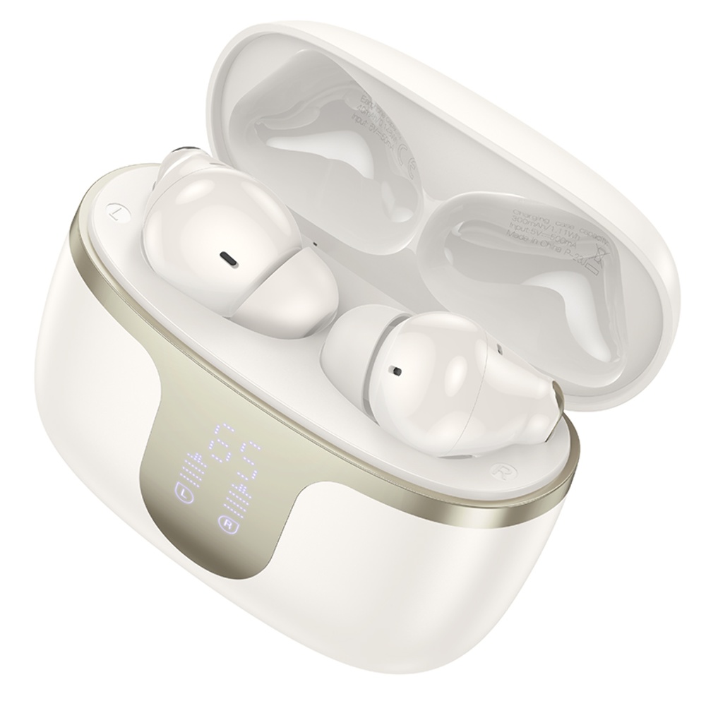 Беспроводные TWS наушники Hoco EQ10 вакуумные milky white