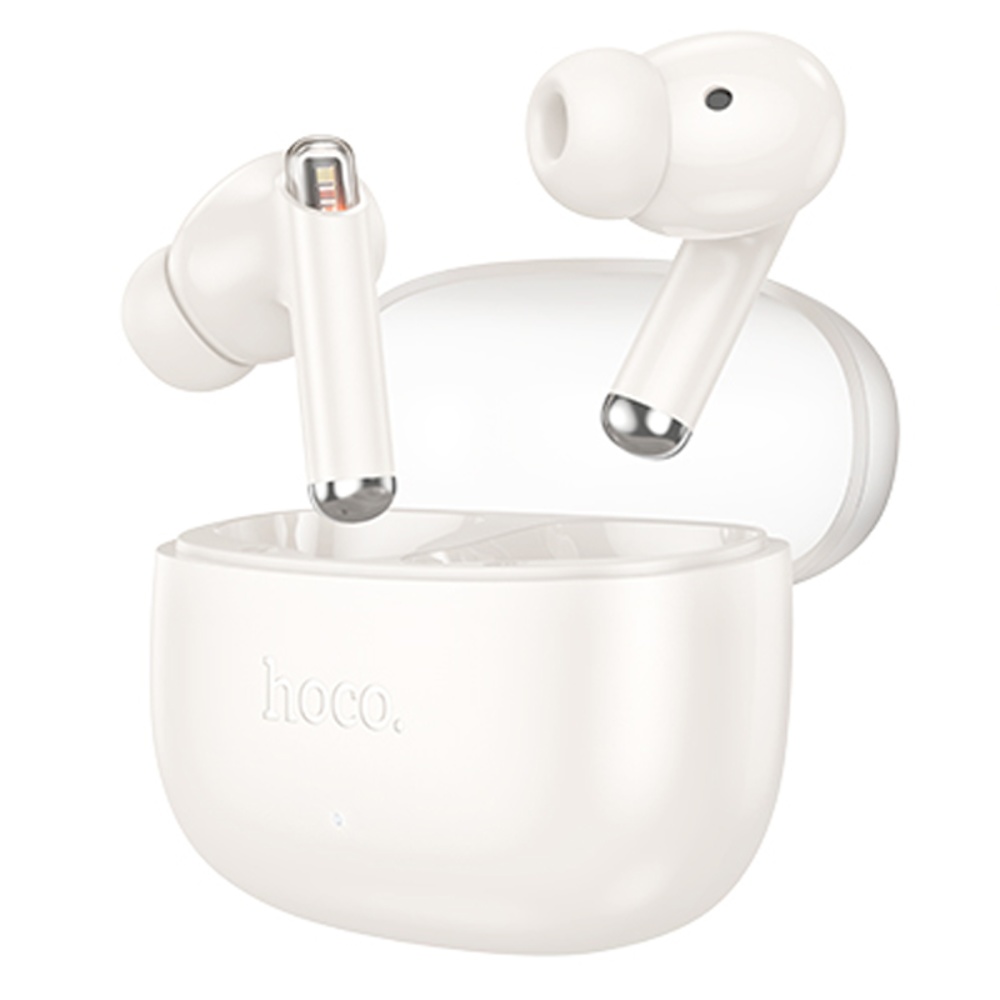 Беспроводные TWS наушники Hoco EQ12 вакуумные milky white