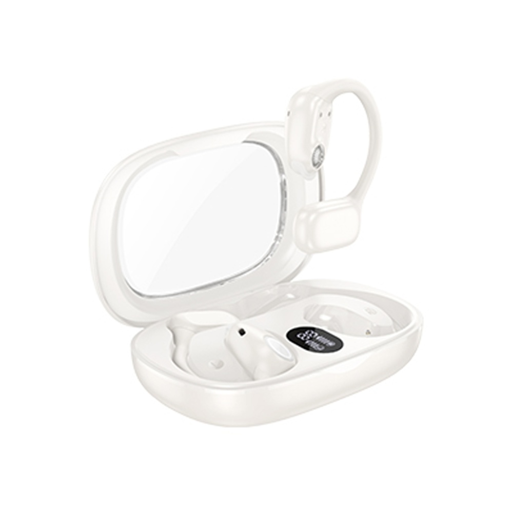 Беспроводные TWS наушники Hoco EA1 открытые milky white