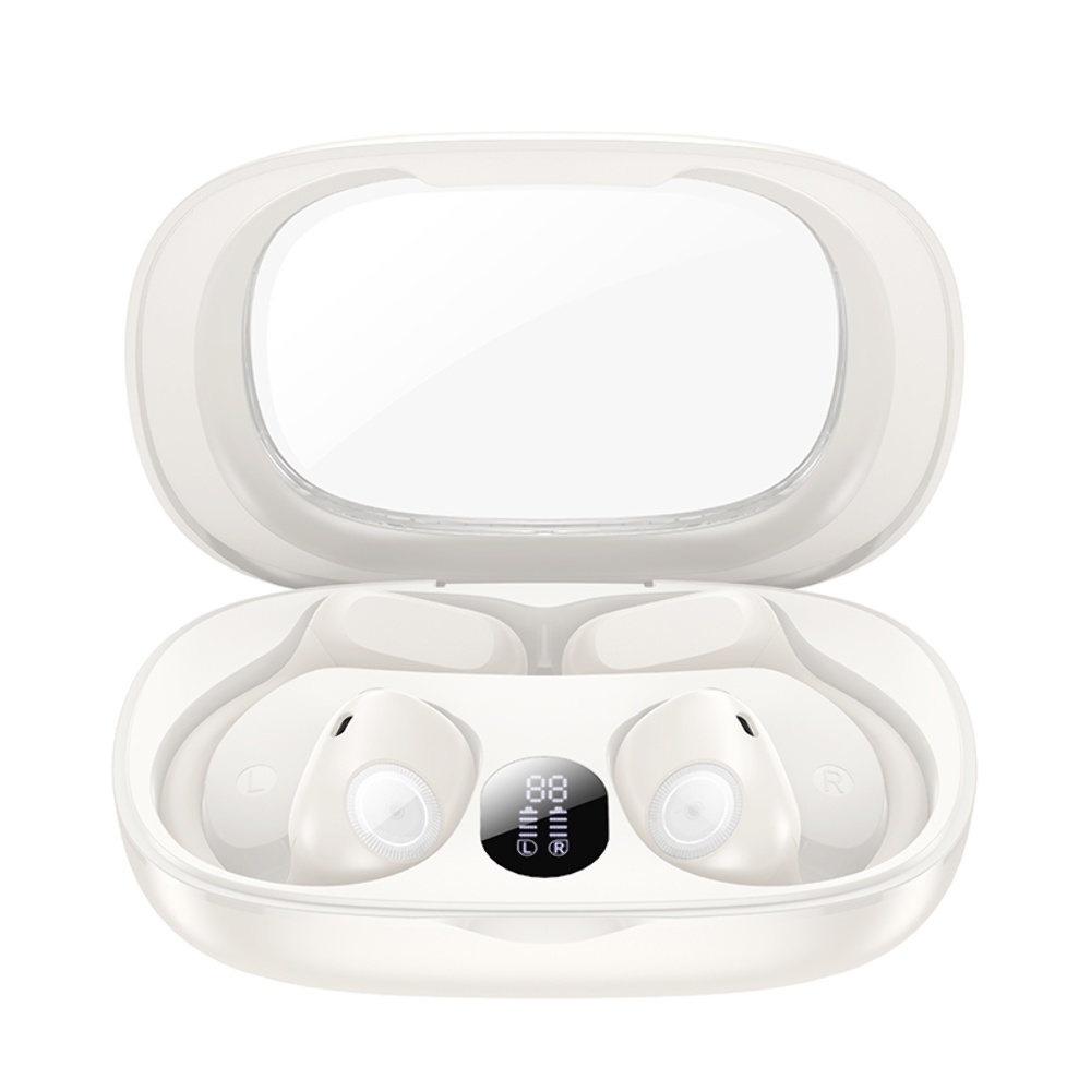Беспроводные TWS наушники Hoco EA1 открытые milky white