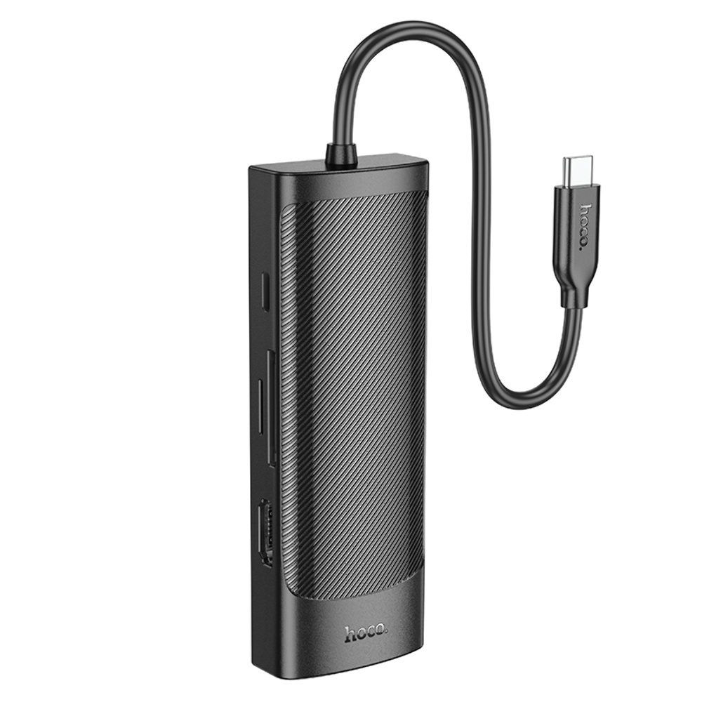 Адаптер переходник Hoco HB43 7в1 Type-C black