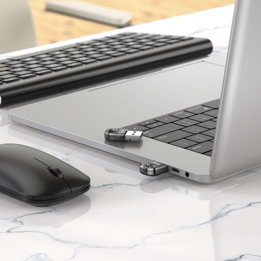 Адаптер переходник Hoco UA28 USB to Bluetooth transparent black
