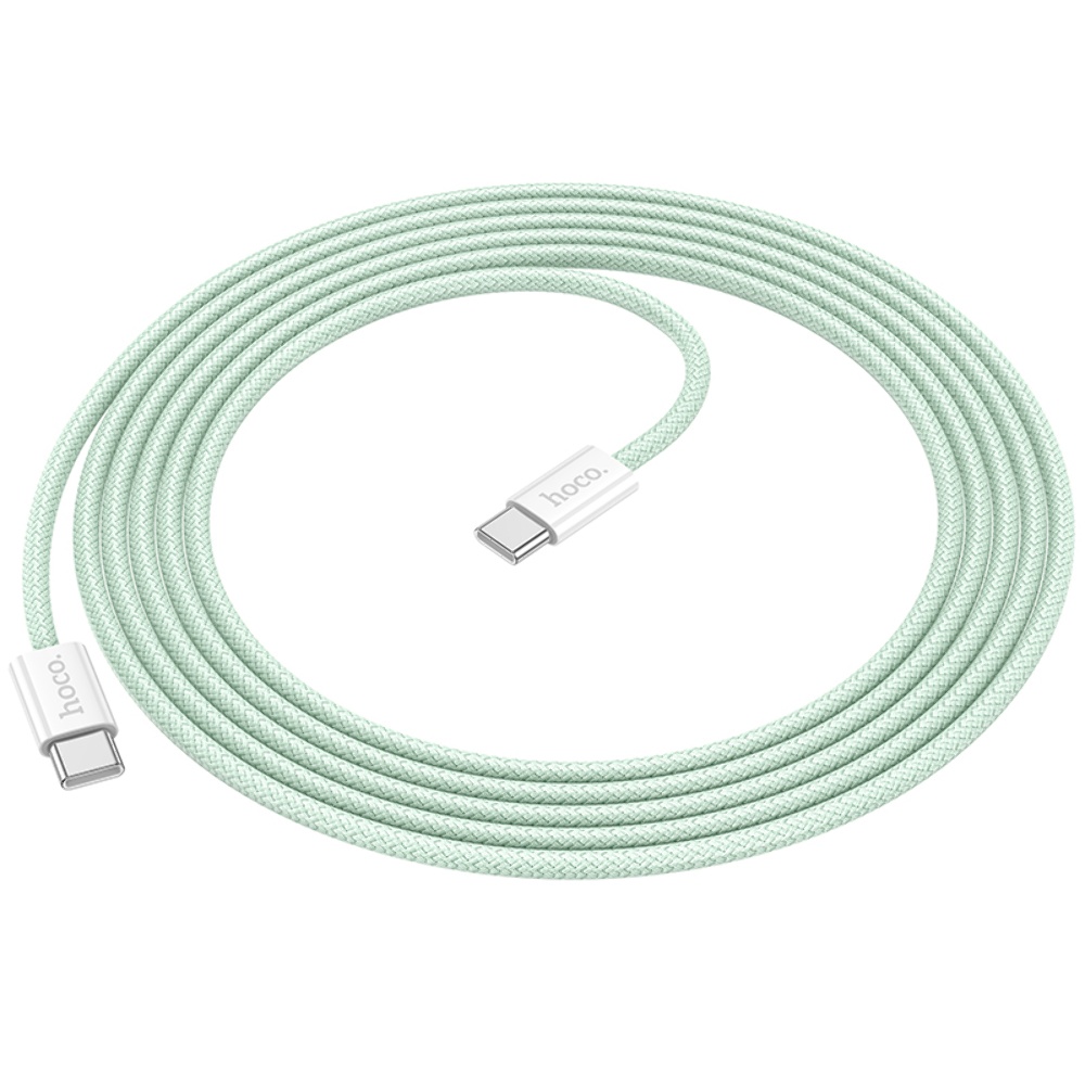 Кабель Hoco X104 Type-C to Type-C PD 60W 2m green