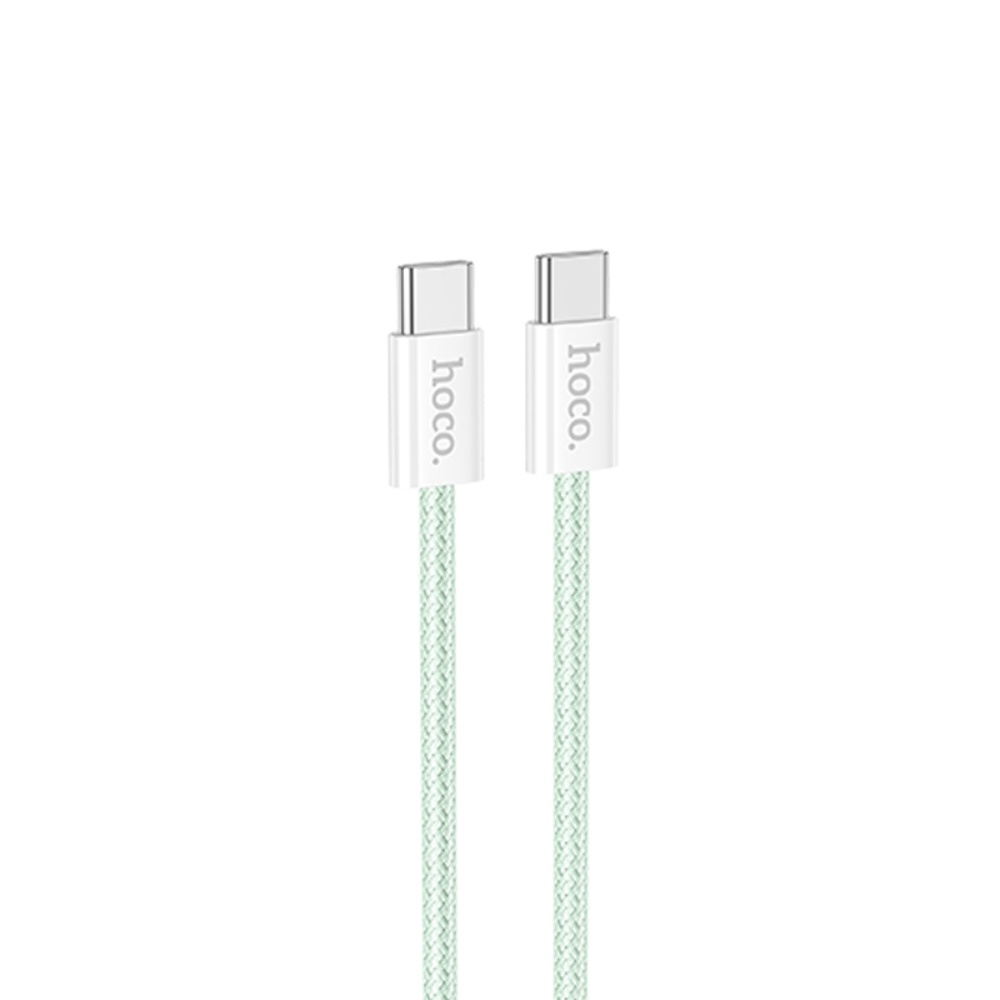 Кабель Hoco X104 Type-C to Type-C PD 60W 2m green