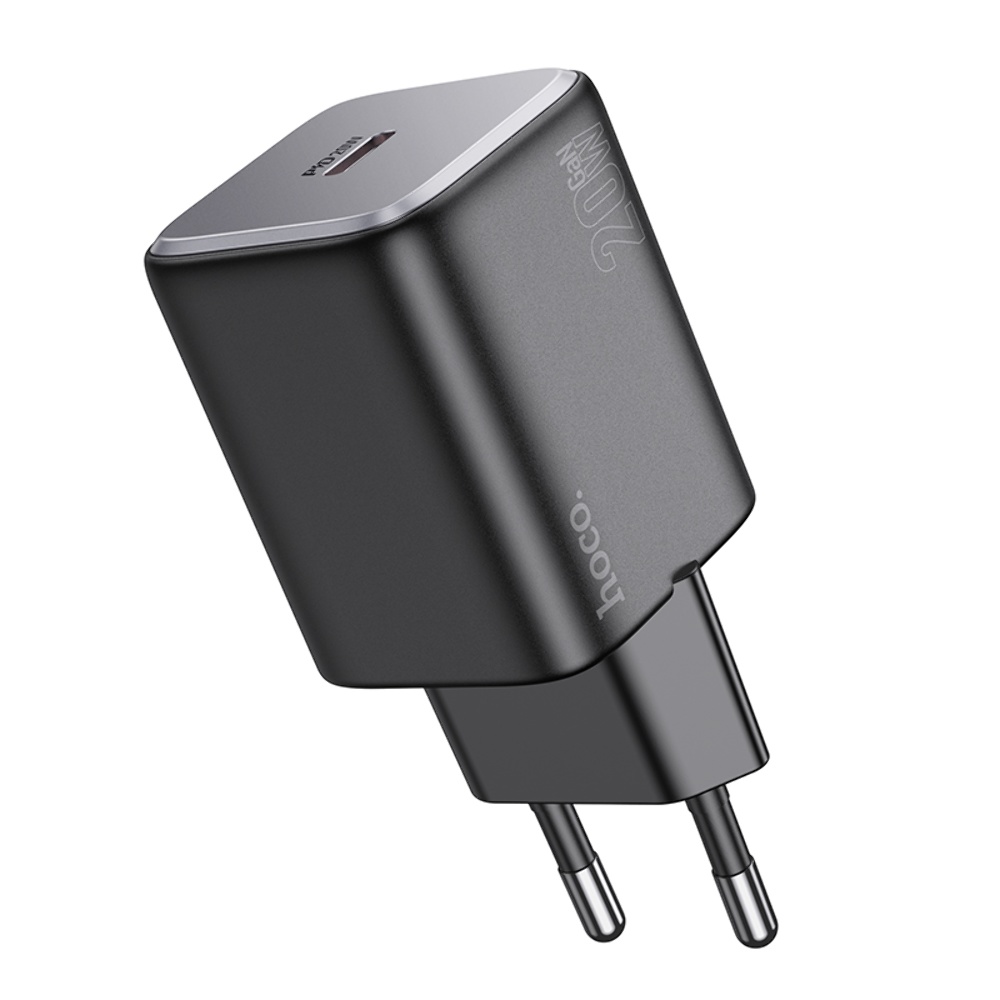 Сетевое зарядное устройство Hoco N40 Type-C PD 20W black