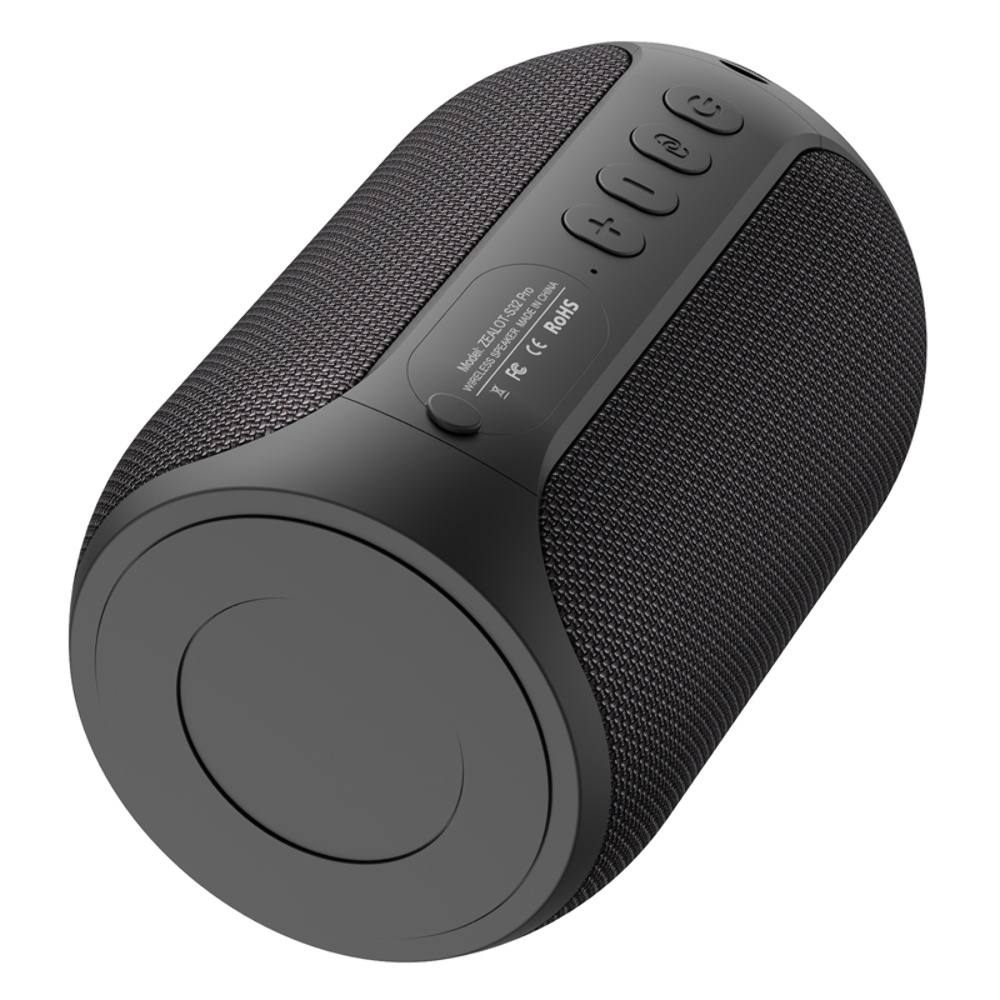 Портативная Bluetooth колонка ZEALOT S32 Pro TWS с LED подсветкой black