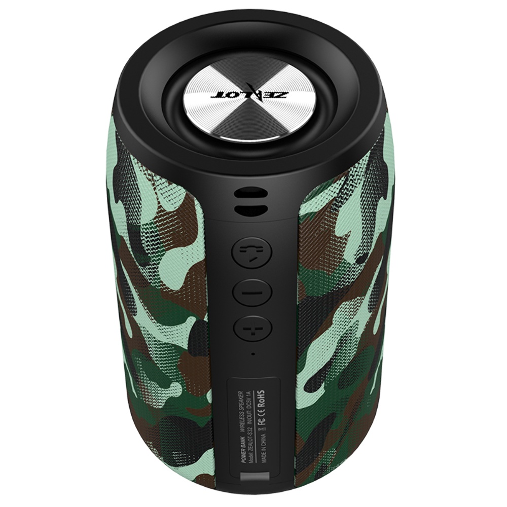 Портативная Bluetooth колонка ZEALOT S32 camouflage green