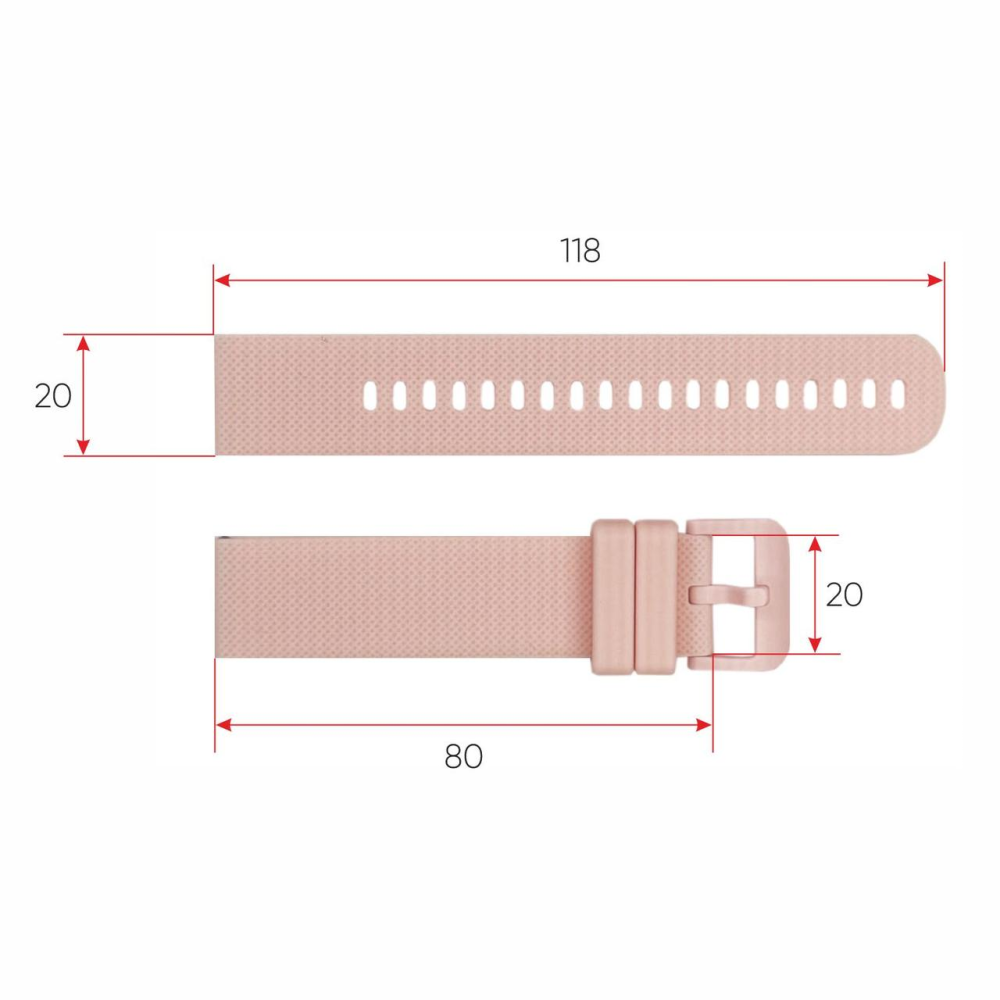 Ремінець для смарт годинника Modfit Zoopex Pink
