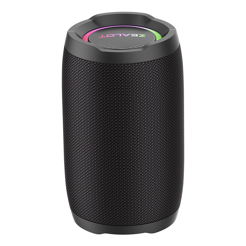 Портативная Bluetooth колонка ZEALOT S49 с LED подсветкой black