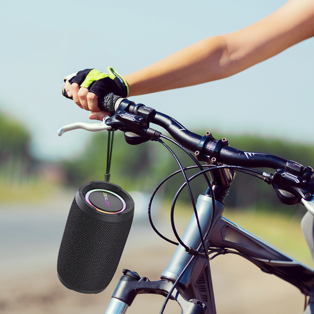 Портативная Bluetooth колонка ZEALOT S49 с LED подсветкой black