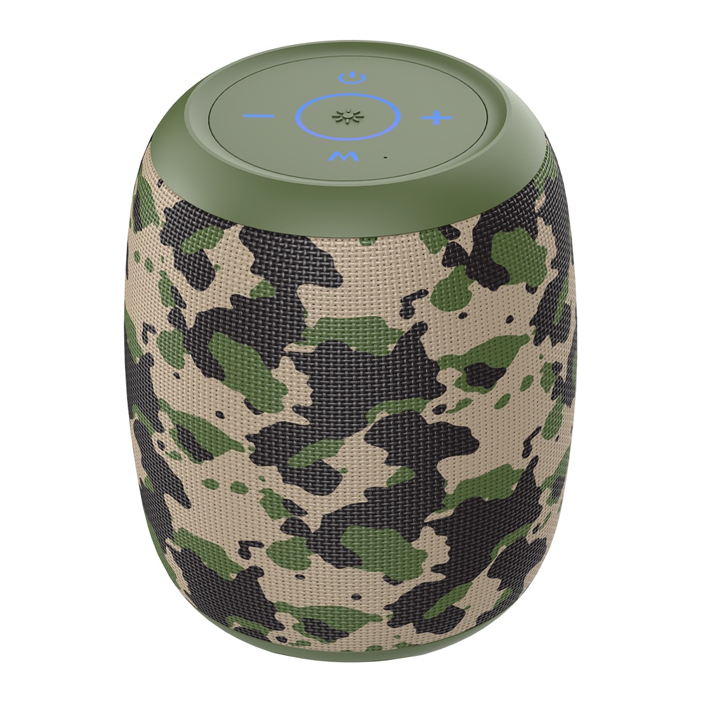 Портативная Bluetooth колонка ZEALOT S53 TWS с LED подсветкой camouflage green