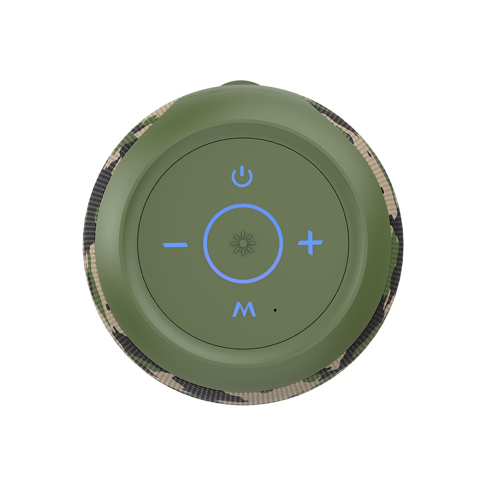 Портативная Bluetooth колонка ZEALOT S53 TWS с LED подсветкой camouflage green
