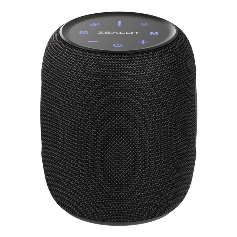 Портативная Bluetooth колонка ZEALOT S64 TWS с LED подсветкой black
