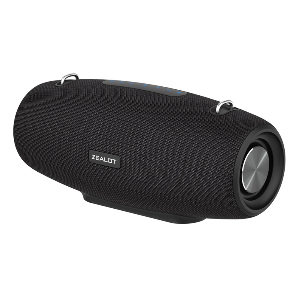 Портативная Bluetooth колонка ZEALOT S67 TWS с LED подсветкой black