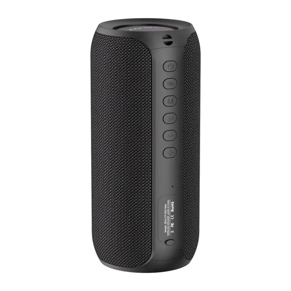 Портативная Bluetooth колонка ZEALOT S32 Max с LED подсветкой black