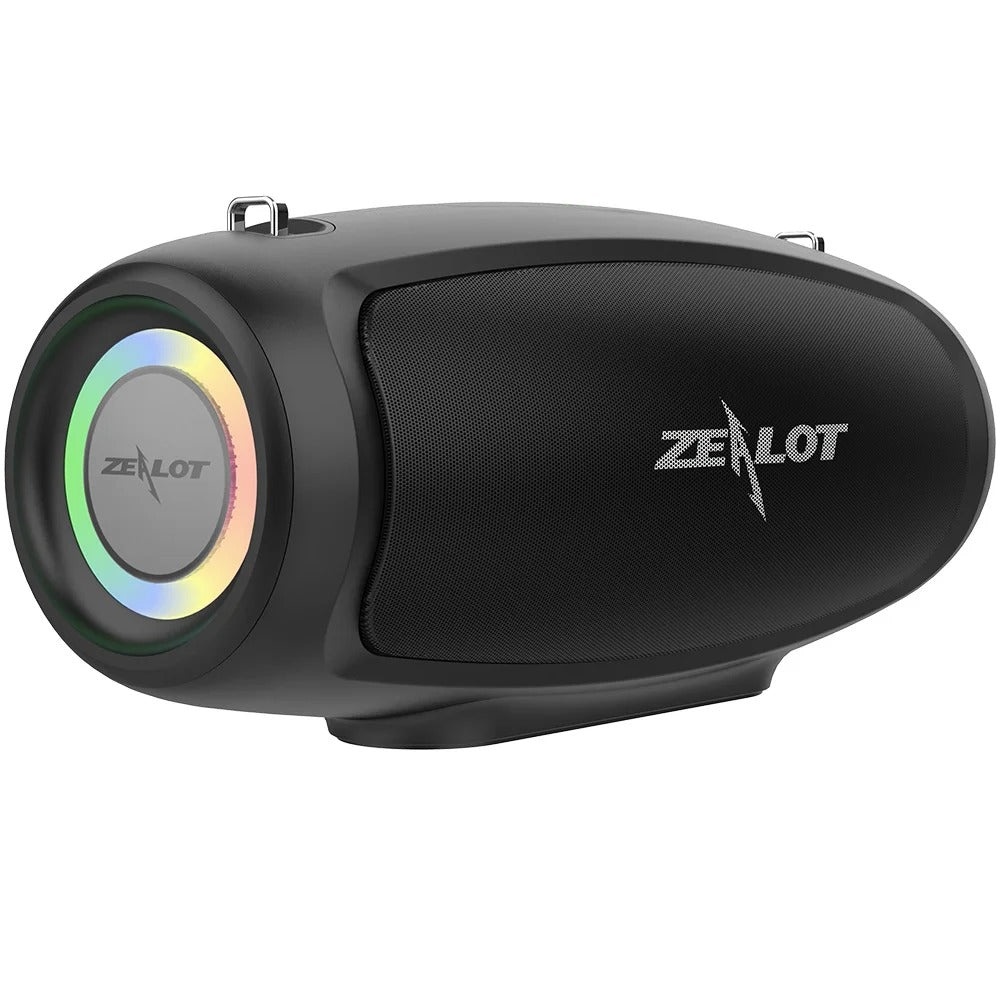 Портативная Bluetooth колонка ZEALOT S37L с LED подсветкой black
