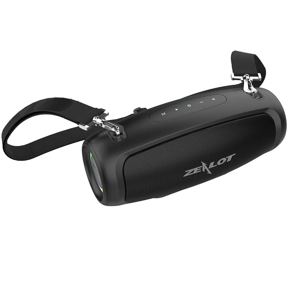 Портативная Bluetooth колонка ZEALOT S37L с LED подсветкой black