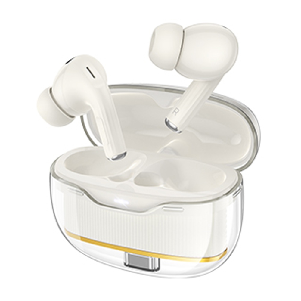 Беспроводные TWS наушники Hoco EW54 вакуумные milky white