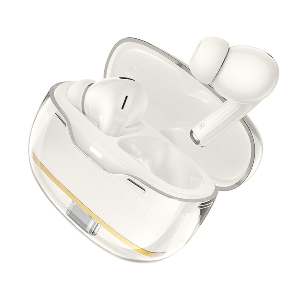 Беспроводные TWS наушники Hoco EW54 вакуумные milky white