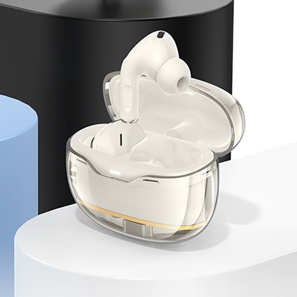 Беспроводные TWS наушники Hoco EW54 вакуумные milky white