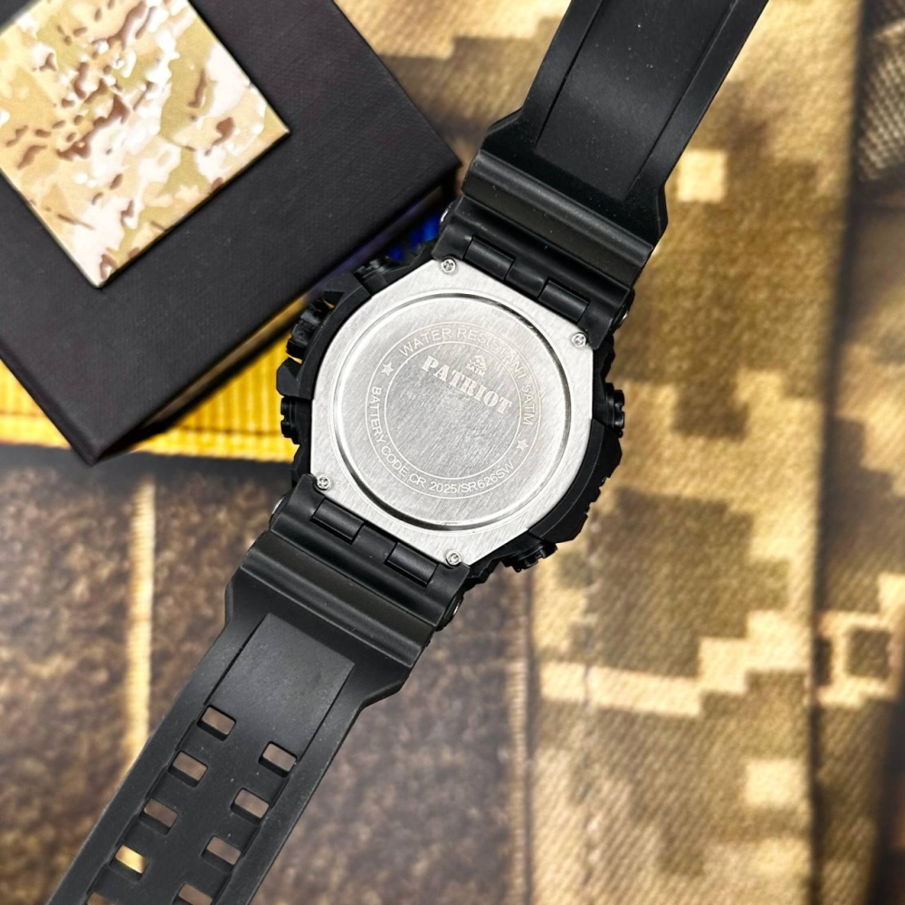 Годинник наручний Patriot 001RDUASI Годинник наручний Patriot 001RDUASI Тризуб срібло Чорні з червон