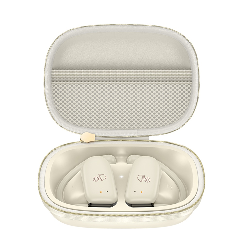 Беспроводные TWS наушники Hoco EA2 открытые milky white