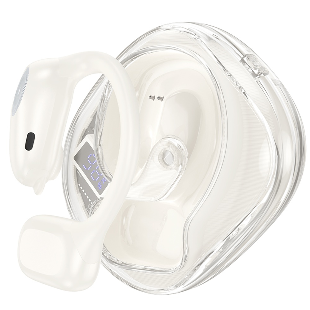 Беспроводные наушники Hoco EA3 открытые TWS milky white