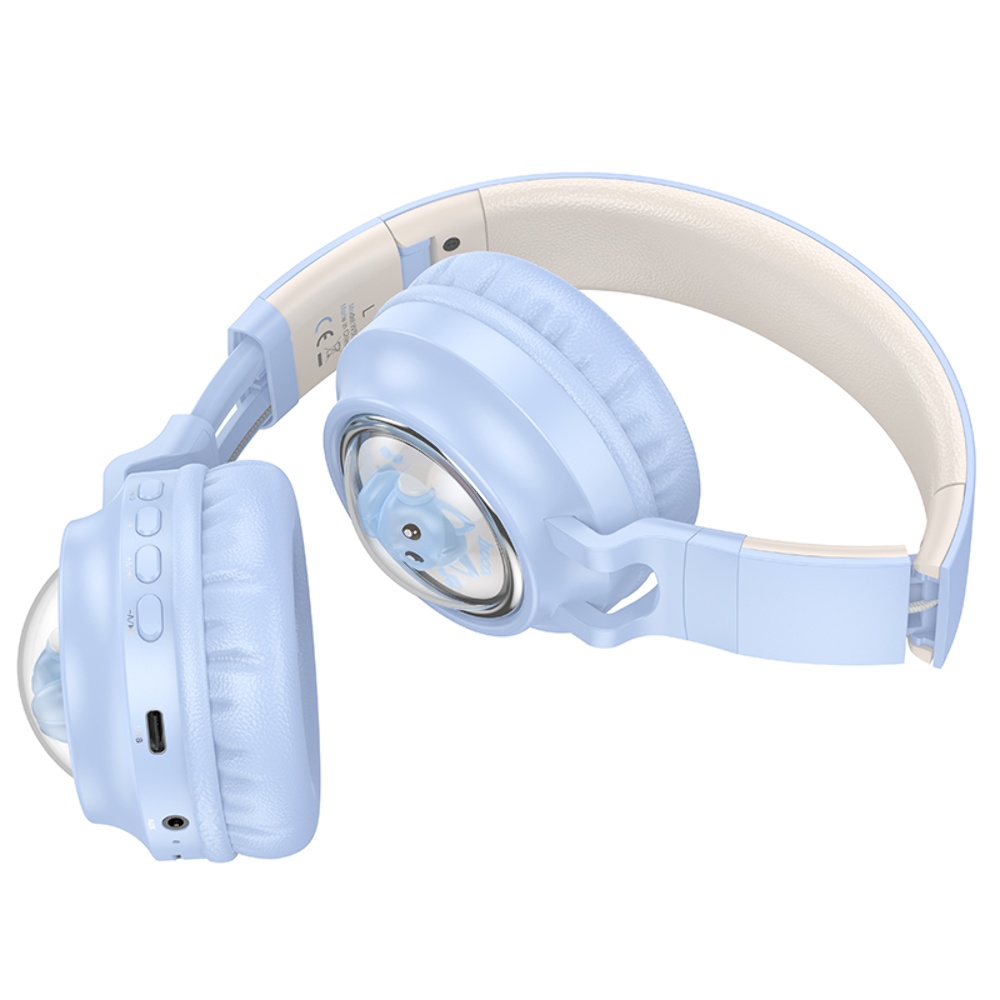 Беспроводные наушники Hoco W50 накладные blue