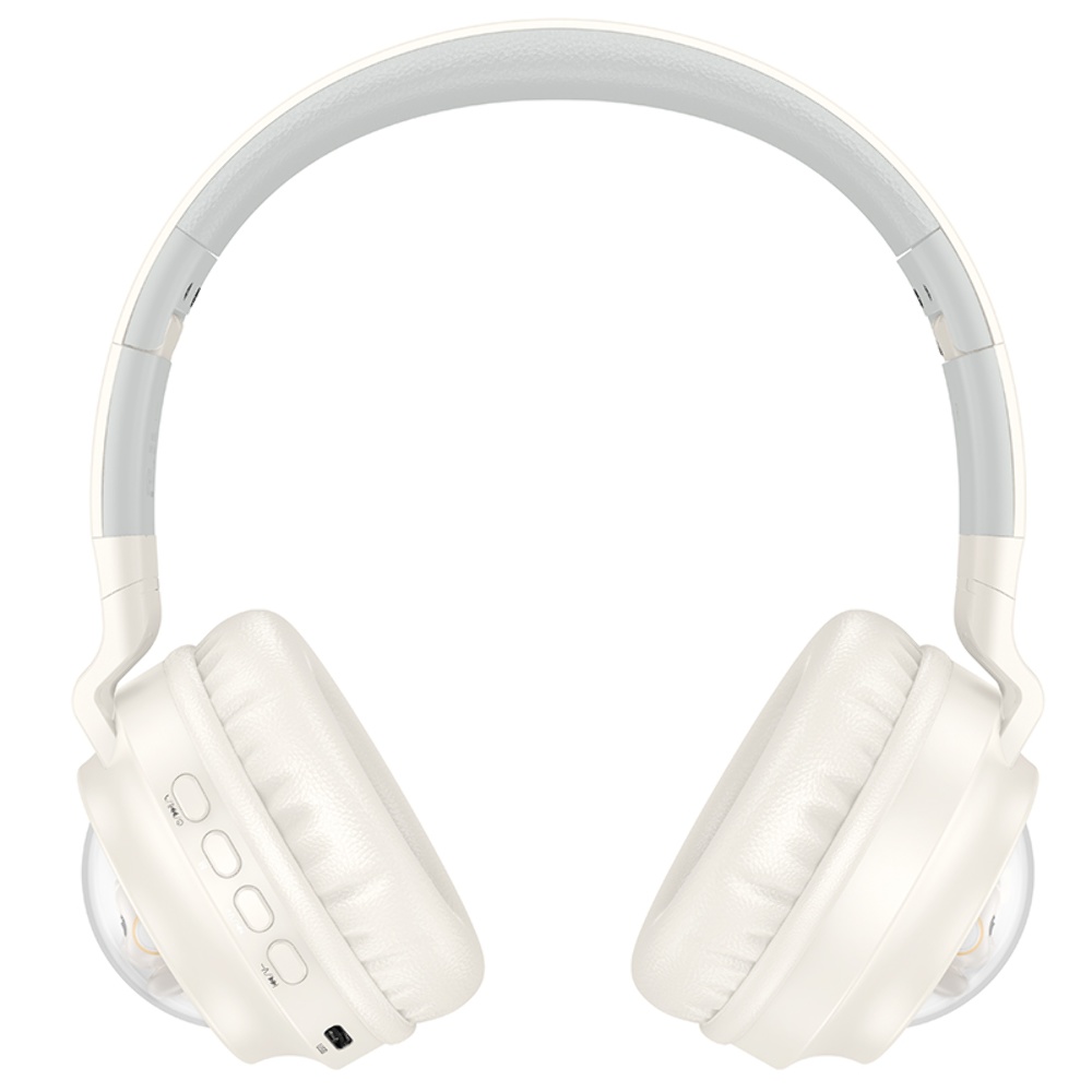 Беспроводные наушники Hoco W50 накладные milky white