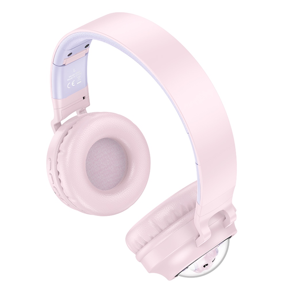 Беспроводные наушники Hoco W50 накладные pink